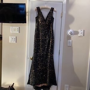 Black lace jovani gown